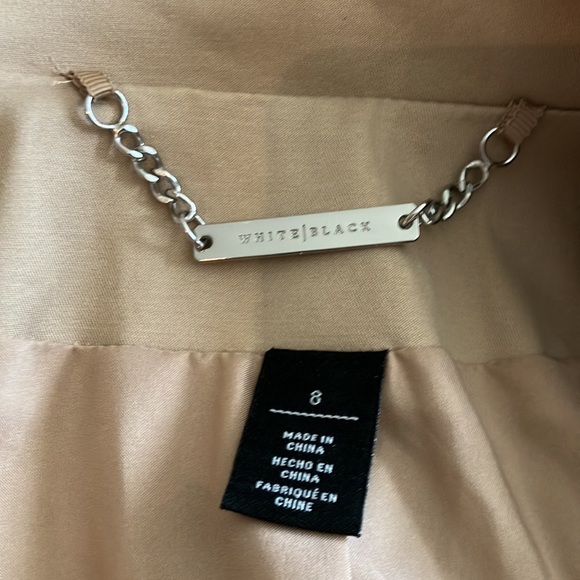 Fun beige and tan White House black market bomber jacket - Picture 8 of 15